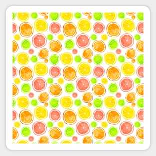 Refreshing Juicy Citrus Mix - White Sticker
